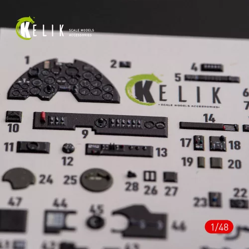 Kelik P-38F Lightning – 3D belsőtér-részletező matricakészlet