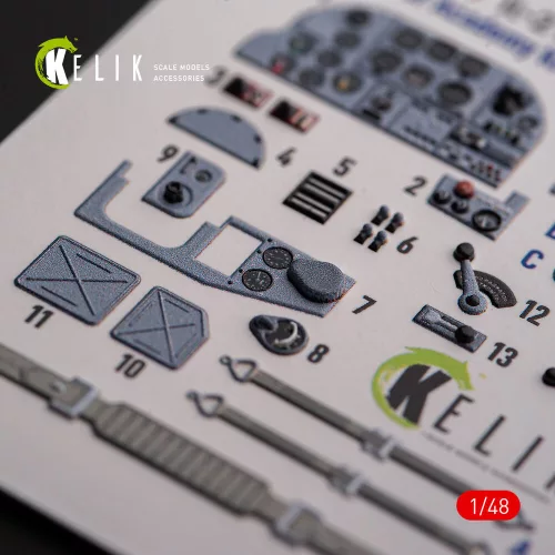 Kelik IL-2M3 - interior 3D decals for Academy/Accurate Miniatures kit - 3D belsőtér-részletező matricakészlet, Academy/Accurate Miniatures makettekhez