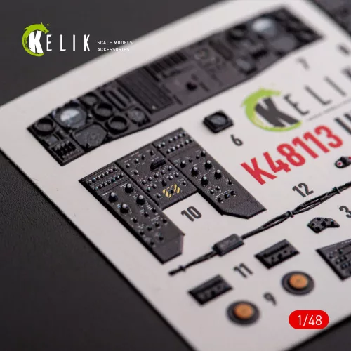 Kelik UH-60A Black Hawk - Type 1 interior 3D decals for ICM kit - UH-60A Black Hawk - 1. típus – 3D belsőtér-részletező matricakészlet
