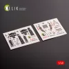 Kelik F-104 A/C - interior 3D decals for Kinetic kit - 3D belsőtér-részletező matricakészlet