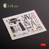 Kelik F-104G - interior 3D decals for Kinetic kit - 3D belsőtér-részletező matricakészlet
