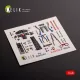 Kelik F-104G - interior 3D decals for Kinetic kit - 3D belsőtér-részletező matricakészlet