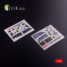   Kelik F-16CJ - interior 3D decals for Tamiya kit - 3D belsőtér-részletező matricakészlet