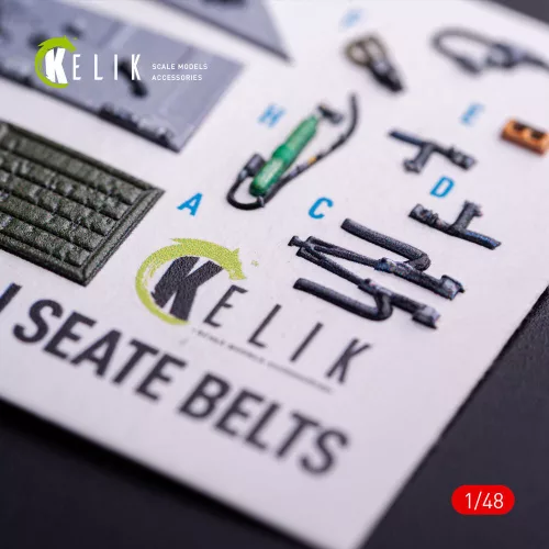 Kelik F-16CJ - interior 3D decals for Tamiya kit - 3D belsőtér-részletező matricakészlet