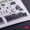 Kelik F-16CJ - interior 3D decals for Tamiya kit - 3D belsőtér-részletező matricakészlet