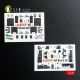 Kelik F-16F Block 60 - interior 3D decals for Hasegawa kit - 3D belsőtér-részletező matricakészlet