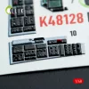 Kelik F-16F Block 60 - interior 3D decals for Hasegawa kit - 3D belsőtér-részletező matricakészlet