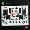 Kelik F-16F Block 60 - interior 3D decals for Hasegawa kit - 3D belsőtér-részletező matricakészlet