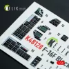 Kelik F-16F Block 60 - interior 3D decals for Hasegawa kit - 3D belsőtér-részletező matricakészlet