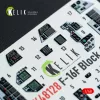 Kelik F-16F Block 60 - interior 3D decals for Hasegawa kit - 3D belsőtér-részletező matricakészlet