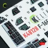 Kelik F-16F Block 60 - interior 3D decals for Hasegawa kit - 3D belsőtér-részletező matricakészlet
