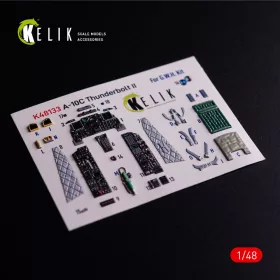   Kelik A-10C - interior 3D decals for GWH kit - 3D belsőtér-részletező matricakészlet