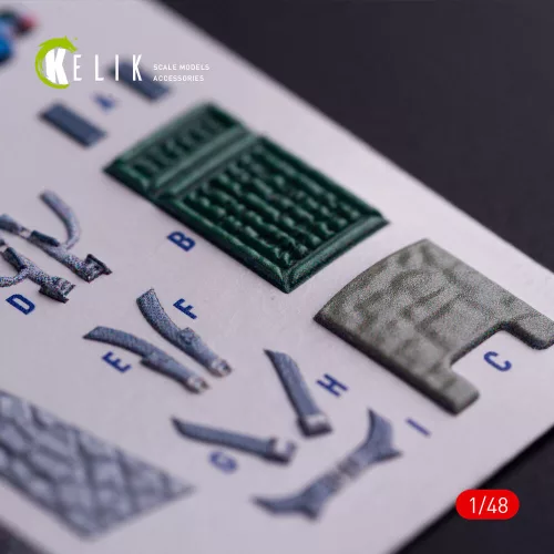 Kelik A-10C - interior 3D decals for GWH kit - 3D belsőtér-részletező matricakészlet