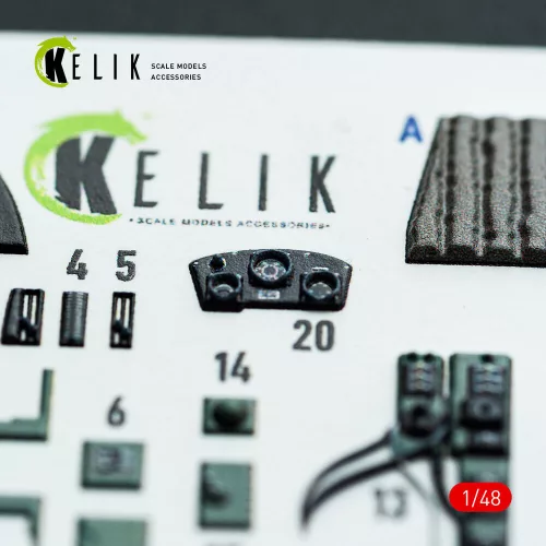 Kelik Bristol Beaufighter Mk.VI - interior 3D decals for Tamiya kit - 3D belsőtér-részletező matricakészlet