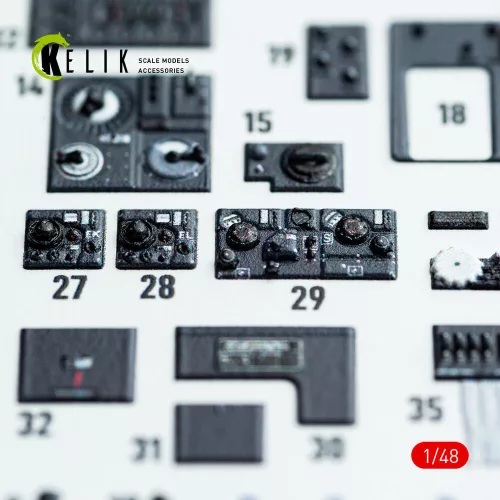 Kelik Do-217 K/M - interior 3D decals for ICM kit - 3D belsőtér-részletező matricakészlet