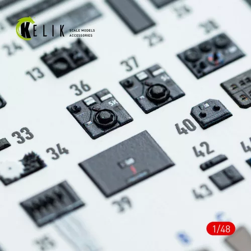 Kelik Do-217 K/M - interior 3D decals for ICM kit - 3D belsőtér-részletező matricakészlet