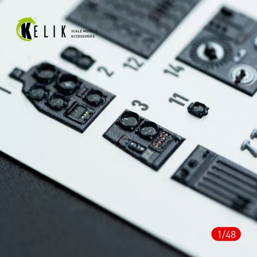 Kelik Do-217 K/M - interior 3D decals for ICM kit - 3D belsőtér-részletező matricakészlet
