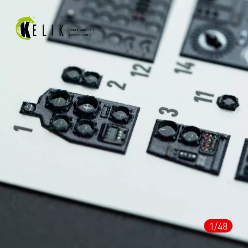 Kelik Do-217 K/M - interior 3D decals for ICM kit - 3D belsőtér-részletező matricakészlet