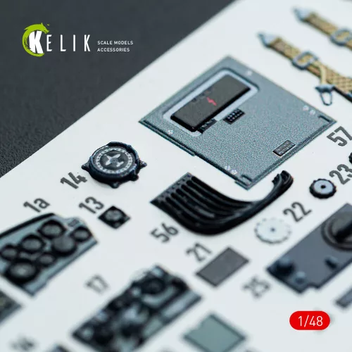 Kelik Do-217 N/J - interior 3D decals for ICM kit - 3D belsőtér-részletező matricakészlet