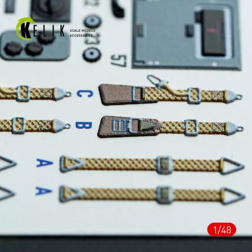 Kelik Do-217 N/J - interior 3D decals for ICM kit - 3D belsőtér-részletező matricakészlet