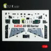 Kelik AV-8B Harrier - interior 3D decals for Hasegawa kit - 3D belsőtér-részletező matricakészlet
