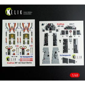  Kelik RF-4E - interior 3D decals for Hasegawa kit - 3D belsőtér-részletező matricakészlet