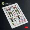Kelik RF-4E - interior 3D decals for Hasegawa kit - 3D belsőtér-részletező matricakészlet