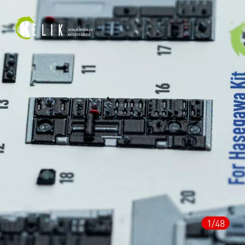 Kelik RF-4E - interior 3D decals for Hasegawa kit - 3D belsőtér-részletező matricakészlet