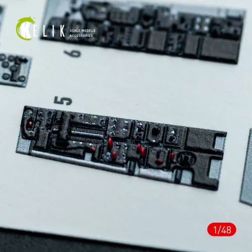 Kelik RF-4E - interior 3D decals for Hasegawa kit - 3D belsőtér-részletező matricakészlet