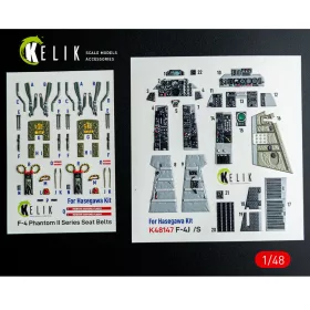   Kelik F-4J/S - interior 3D decals for Hasegawa kit - 3D belsőtér-részletező matricakészlet