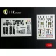 Kelik F-4E - interior 3D decals for Hasegawa kit - 3D belsőtér-részletező matricakészlet