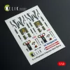 Kelik F-4E - interior 3D decals for Hasegawa kit - 3D belsőtér-részletező matricakészlet