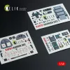 Kelik HARRIER GR3 - interior 3D decals for Kinetic kit - 3D belsőtér-részletező matricakészlet
