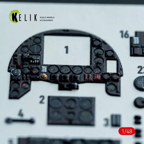 Kelik Hampden B.Mk.1 - interior 3D decals for ICM kit - 3D belsőtér-részletező matricakészlet