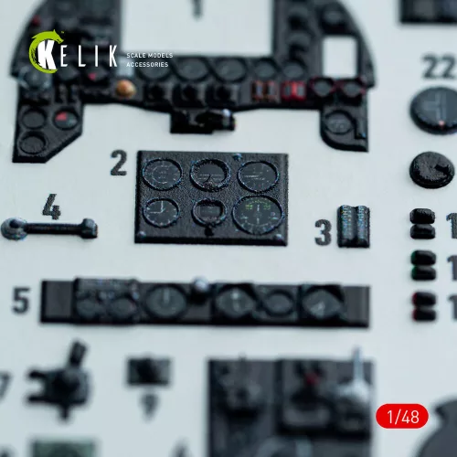 Kelik Hampden B.Mk.1 - interior 3D decals for ICM kit - 3D belsőtér-részletező matricakészlet