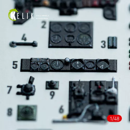 Kelik Hampden B.Mk.1 - interior 3D decals for ICM kit - 3D belsőtér-részletező matricakészlet