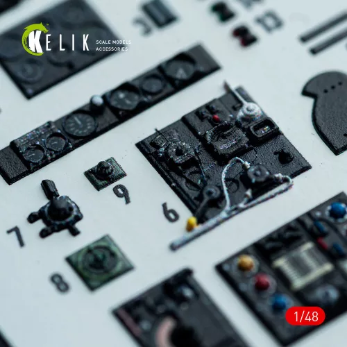 Kelik Hampden B.Mk.1 - interior 3D decals for ICM kit - 3D belsőtér-részletező matricakészlet