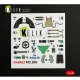 Kelik MC.200 - interior 3D decals for Italeri kit - 3D belsőtér-részletező matricakészlet