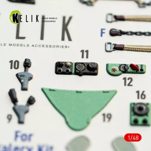 Kelik MC.200 - interior 3D decals for Italeri kit - 3D belsőtér-részletező matricakészlet