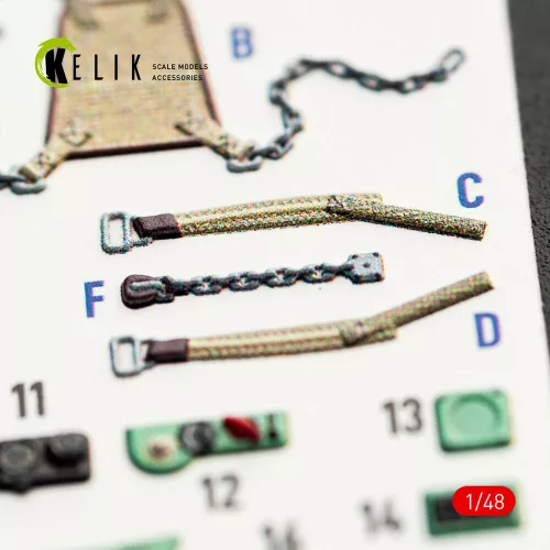 Kelik MC.200 - interior 3D decals for Italeri kit - 3D belsőtér-részletező matricakészlet