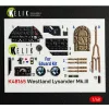 Kelik Westland Lysander Mk.III - interior 3D decals for Eduard kit - 3D belsőtér-részletező matricakészlet