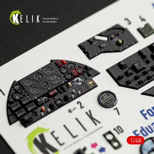 Kelik Westland Lysander Mk.III - interior 3D decals for Eduard kit - 3D belsőtér-részletező matricakészlet