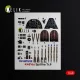 Kelik Spitfire TR.9 - interior 3D decals for Airfix - 3D belsőtér-részletező matricakészlet