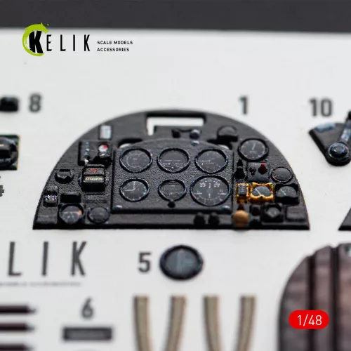 Kelik Spitfire TR.9 - interior 3D decals for Airfix - 3D belsőtér-részletező matricakészlet