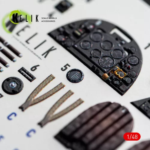 Kelik Spitfire TR.9 - interior 3D decals for Airfix - 3D belsőtér-részletező matricakészlet