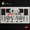 Kelik F-16I SUFA - interior 3D decals for GWH kit - 3D belsőtér-részletező matricakészlet