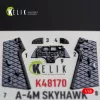 Kelik A-4M SKYHAWK - interior 3D decals for Hasegawa - 3D belsőtér-részletező matricakészlet