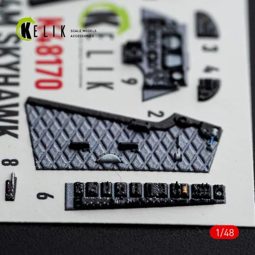 Kelik A-4M SKYHAWK - interior 3D decals for Hasegawa - 3D belsőtér-részletező matricakészlet