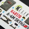 Kelik A-4M SKYHAWK - interior 3D decals for Hasegawa - 3D belsőtér-részletező matricakészlet