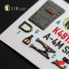 Kelik A-4M SKYHAWK - interior 3D decals for Hasegawa - 3D belsőtér-részletező matricakészlet